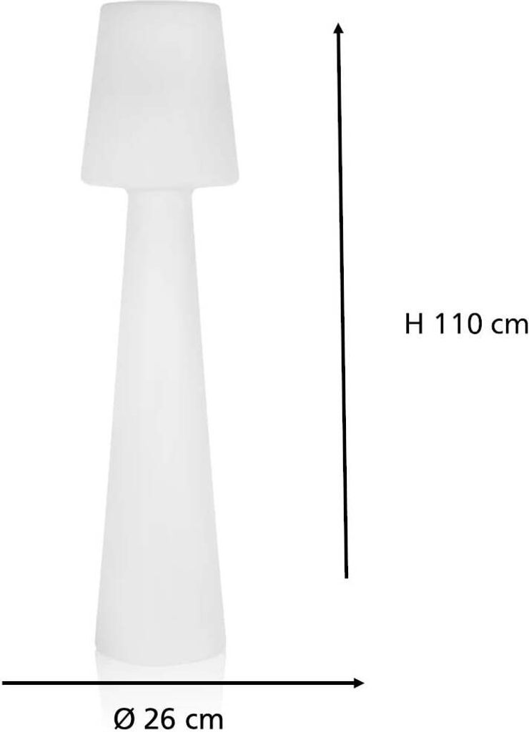 Smartwares LED Außen-Stehleuchte IDE-60070 weiß 110 cm TW Produktbild 13