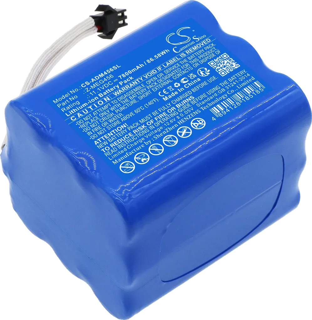 Batterie Techtek pour American DJ Mega QPlus Go remplace Z-MEG456 12V