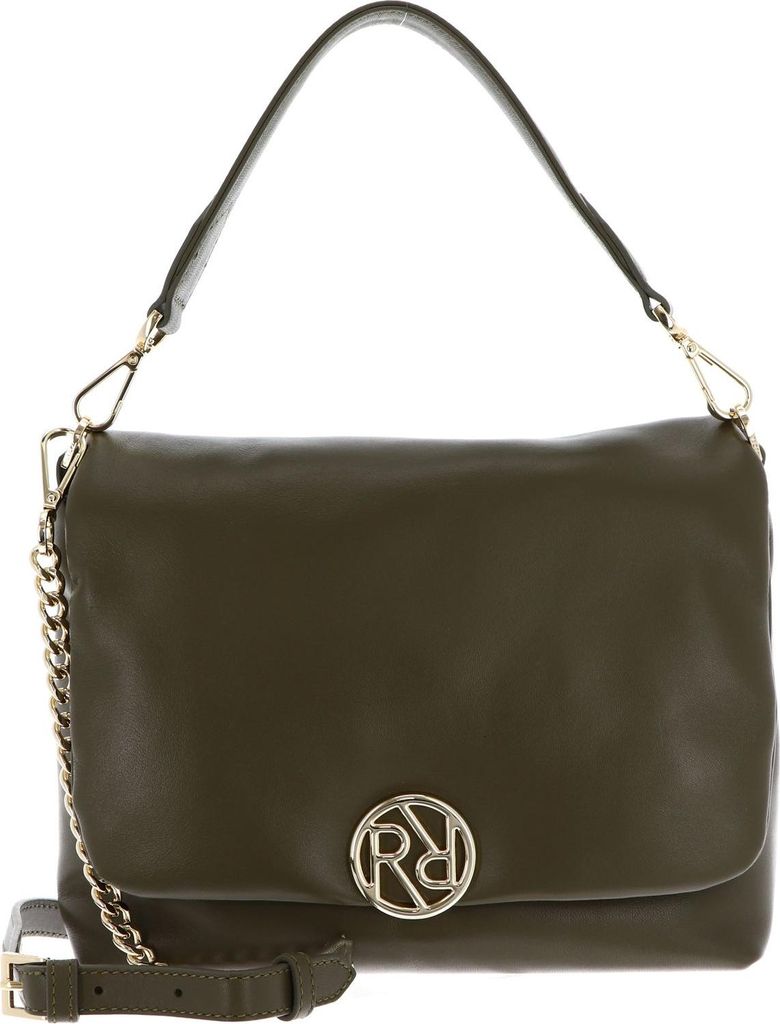 ROECKL Leder Umhängetasche Soho Crossover Small Moss olivgrün