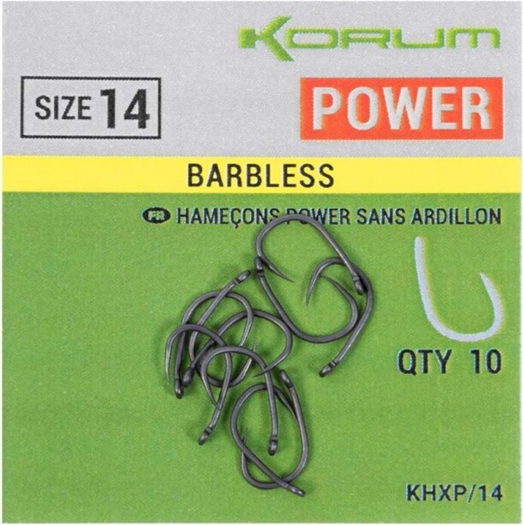Korum Xpert Power Barbless size 16