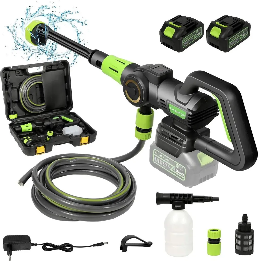 Nettoyez partout sans prise d'eau avec ce pistolet haute pression 1200W