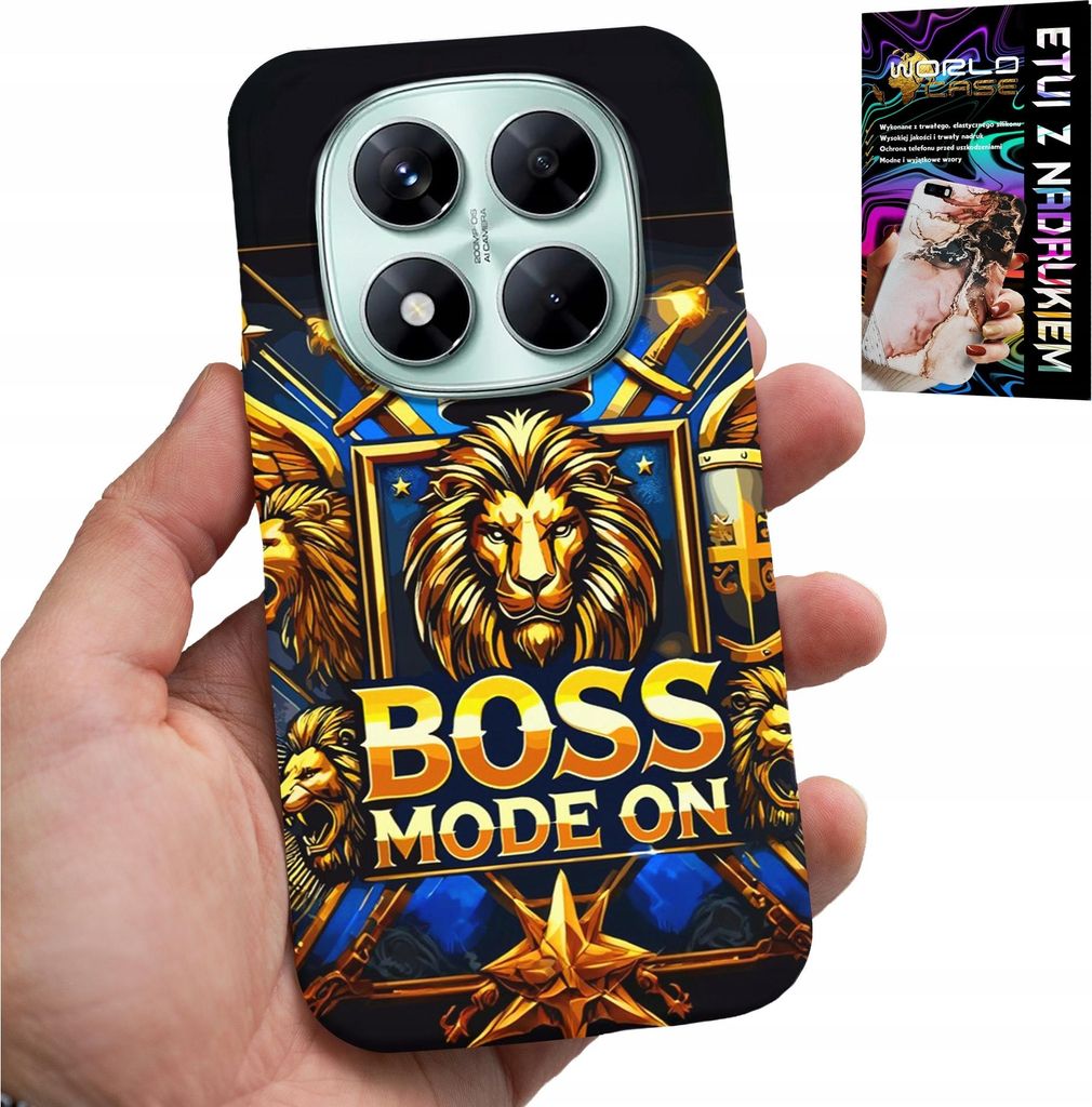 Gehäuse Für Xiaomi Note 14 Pro 5G - Chef Löwe Mit Krone Auf Schild Fall + Film