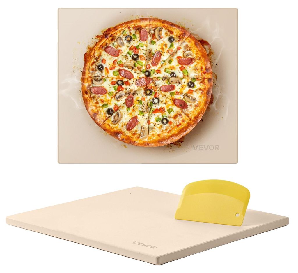 VEVOR, kamenná deska na pizzu, rozměry 406 x 355 mm, Obrázek produktu 