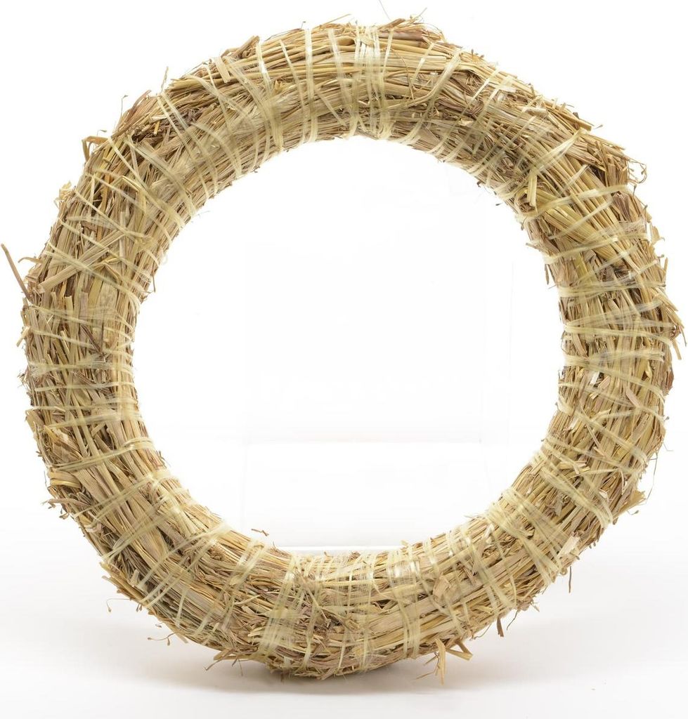 Ghirlanda di paglia / ghirlanda vuota 30 cm naturale Immagine del prodotto 