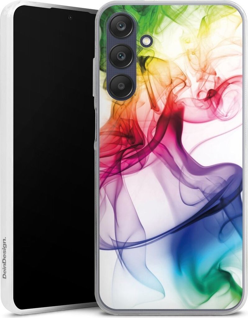 DeinDesign Slim Hülle für Samsung Galaxy A25 5G Silikon Case Ultra Dünn Handyhülle Farbe Regenbogen Wasser