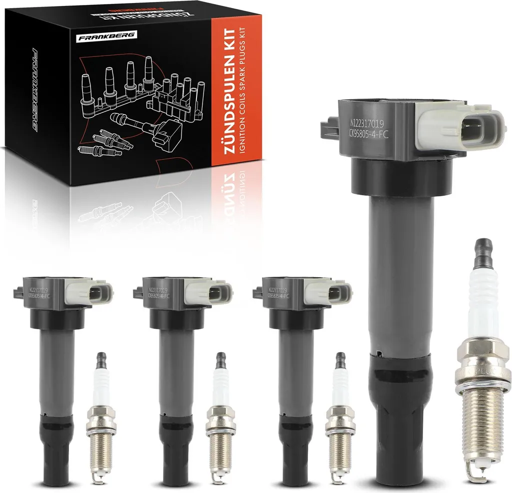 Frankberg 4x Bobine + 4x Candele: Qualità Premium per Mitsubishi e Citroën