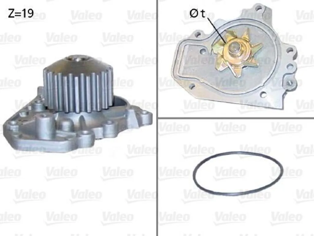 Pompe à eau Valeo pour entretien Honda CR-V I RD compatible OE PA10128