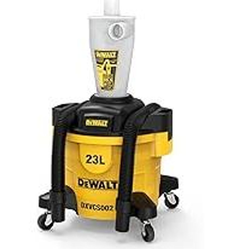 DEWALT Zyklon Staubsauger Filter Pulver Staubsammler Filter Zyklonabscheider Absaugung Werkstatt mit 23L Staubtank DXVCS002