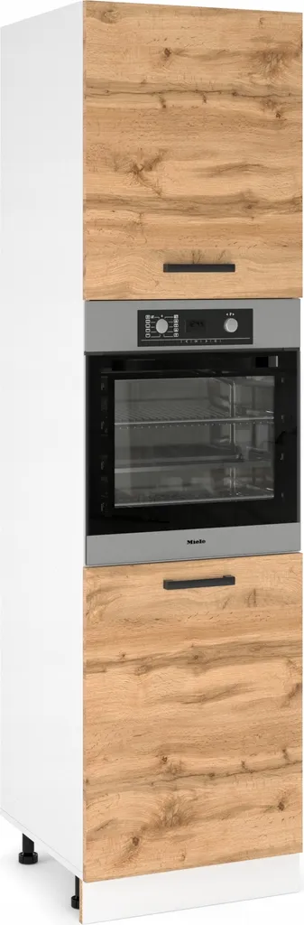 Armoire de cuisine 60cm Chêne Wotan - Structure robuste et durable
