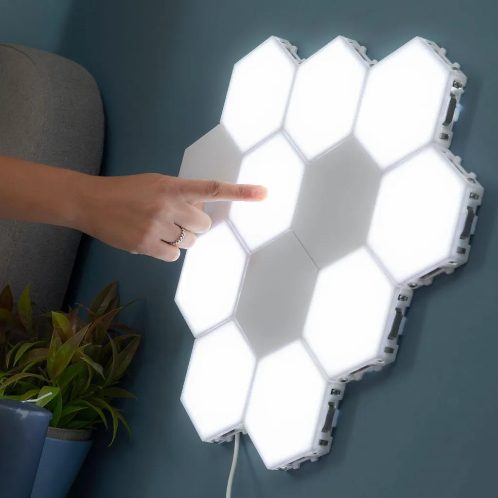 Panneau LED tactile à fixation magnétique facile pour meuble et mur - 5