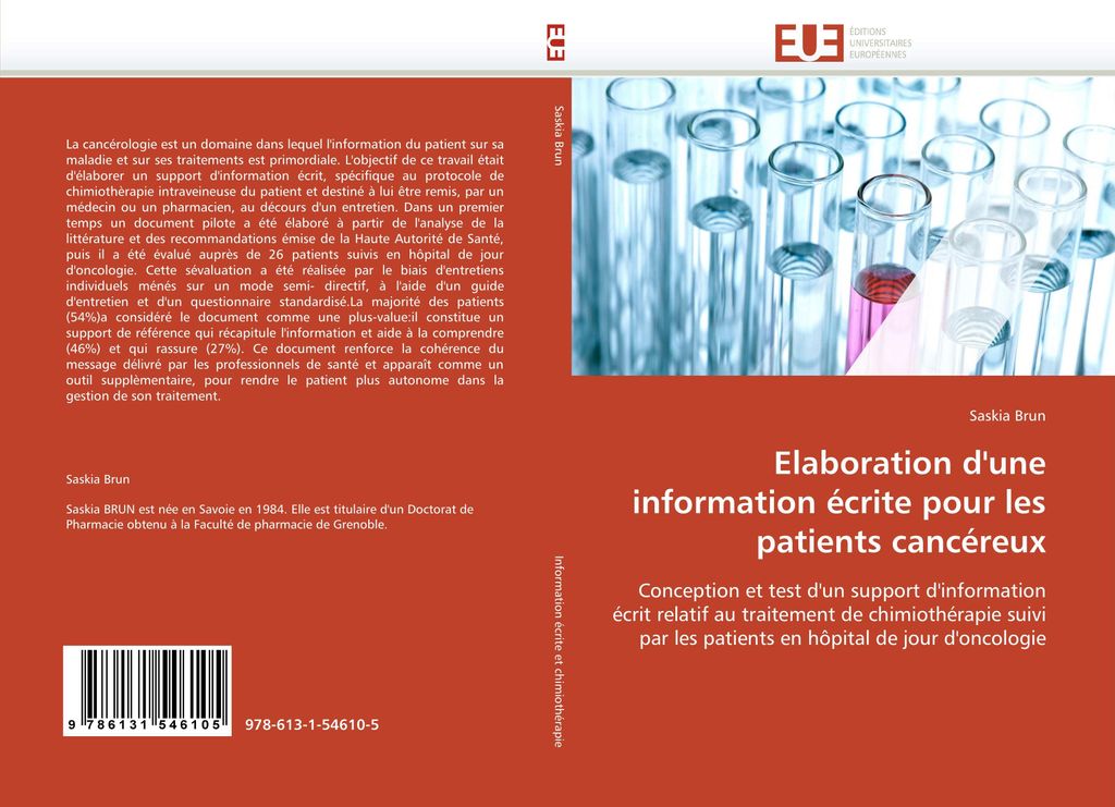 Elaboration d'une information écrite pour les patients cancéreux