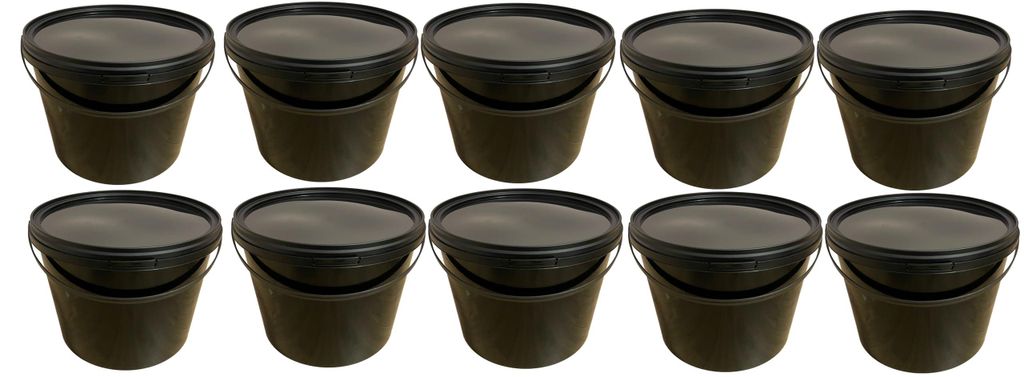 SILPLAST Eimer mit Deckel 10L x 10 Kunststoffeimer 10 Liter Produktbild 