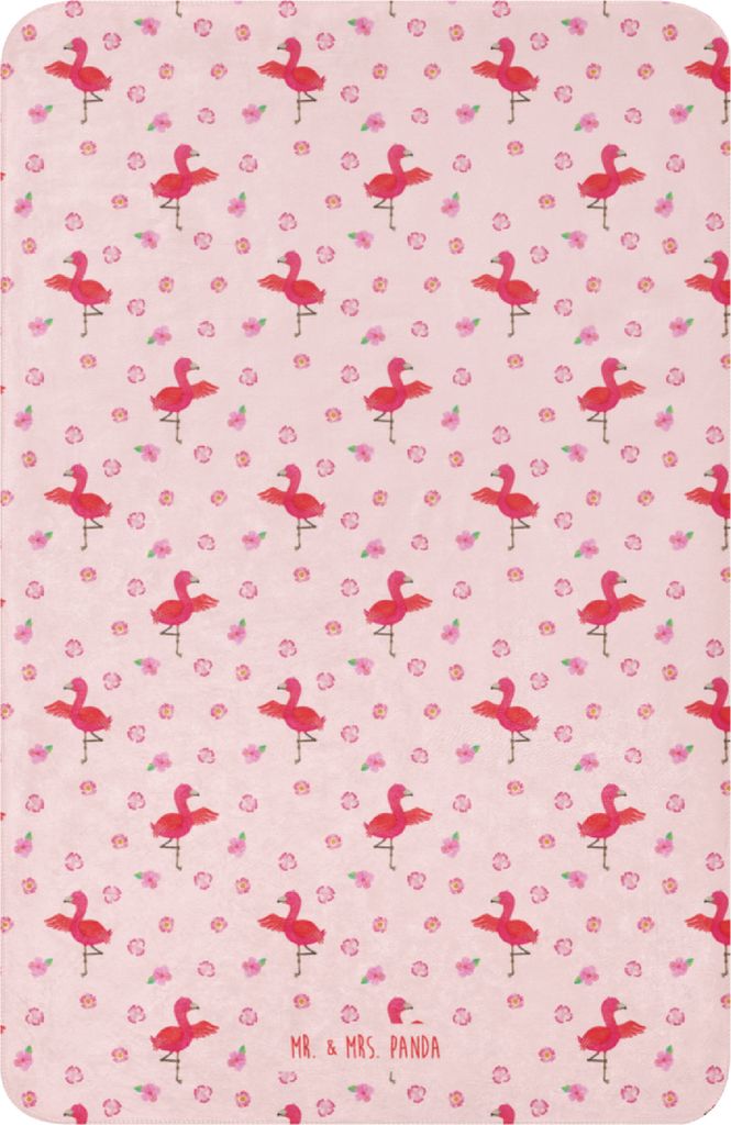 Mr. & Mrs. Panda Sherpa-Decke Flamingo Yoga 100 x 150 cm - Rosa - Geschenk, Wärmedecke, Urlaub, Heimdecke, Plaid, Namaste, Tagesdecke, Baum, Sherp...
