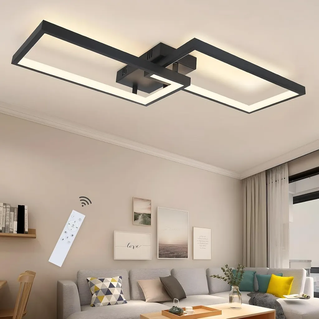 Fini l'Éclairage Trop Fort avec le Plafonnier LED ZMH Dimmable Noir 40W