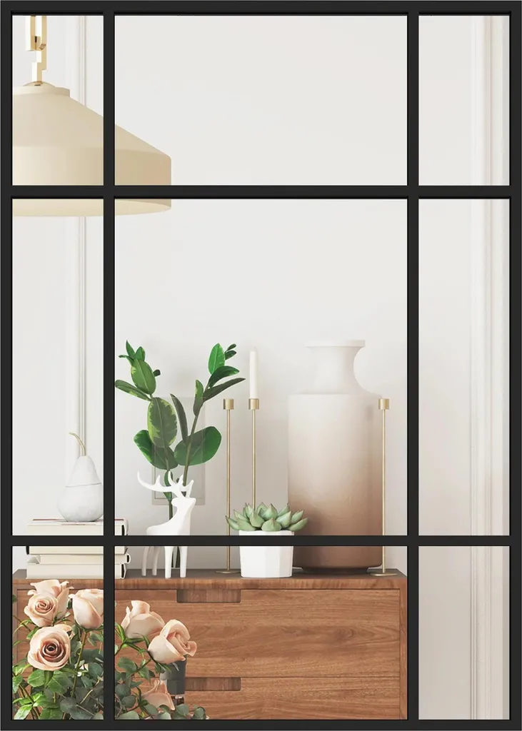 Miroir rectangulaire 70x50 cm cadre or pour agrandir vos petites pièces