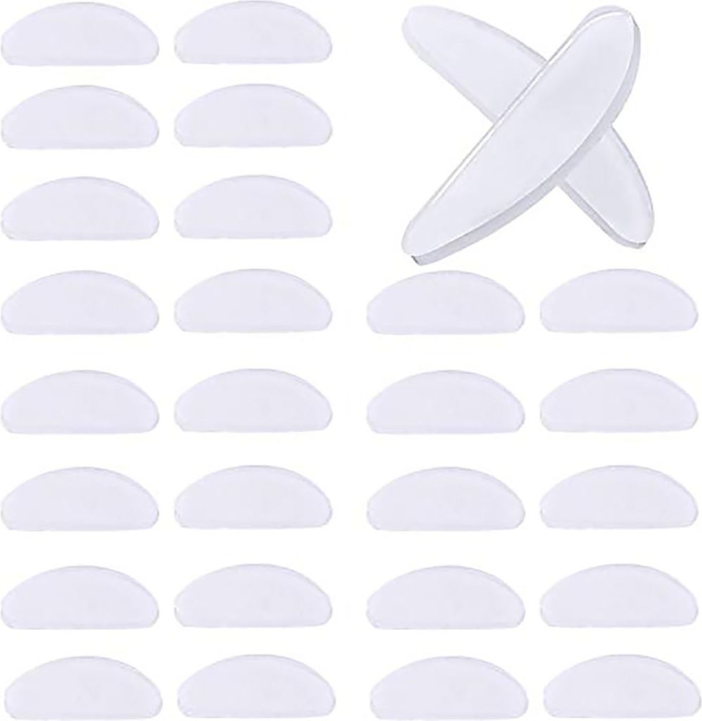 18 Paar Brillen-Nasenpads aus Silikon, selbstklebend, Produktbild 