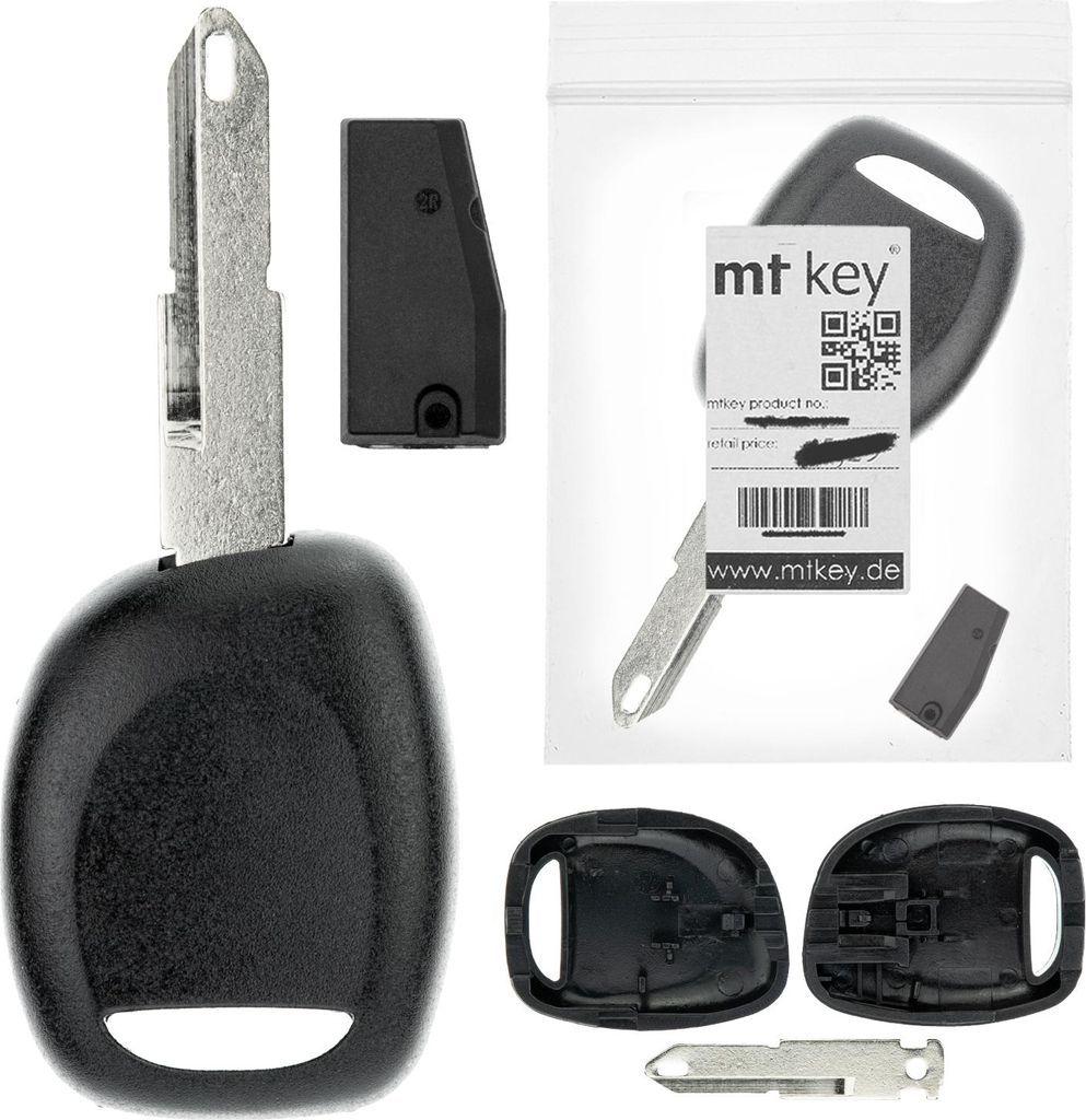 Auto Schlüssel ROHLING + TRANSPONDER kompatibel mit NISSAN PRIMASTAR BJ. 2003-2014
