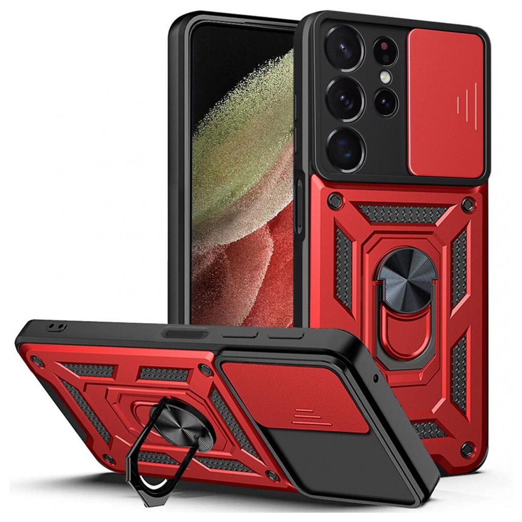 Handyhülle Für Samsung S23 Ultra Handy Tasche Hülle Outdoor Case Silikon Bumper