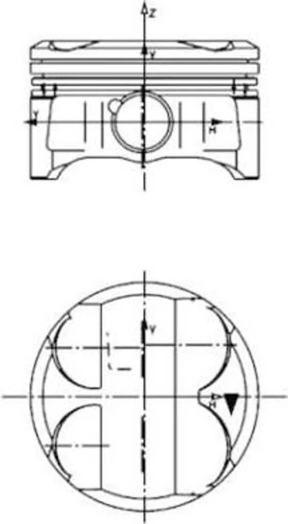 Piston de moteur complet avec segments pour BMW Série 3 E46 et E90 LCI