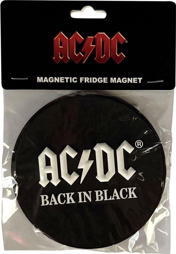 AC/DC - "Back In Black" Kühlschrank-Magnet RO14295 Produktbild 
