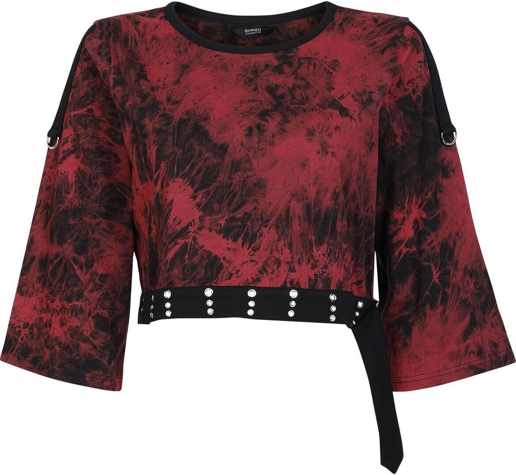 Banned Alternative T-Shirt Damen Tears in Heaven Top multicolor XS