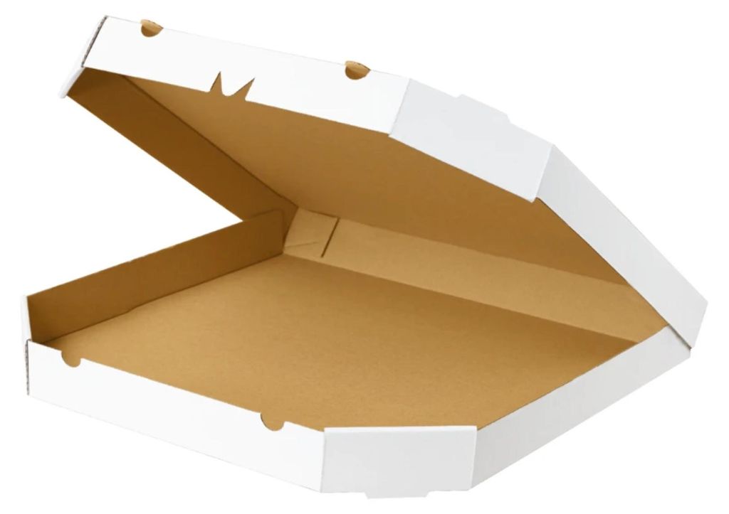 KAPAK Pizzakarton Weiß 60x60x4 cm für Gastronomie Produktbild 