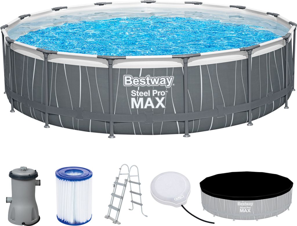 Bestway® Steel Pro MAX™ Frame Pool Komplett-Set mit Produktbild 