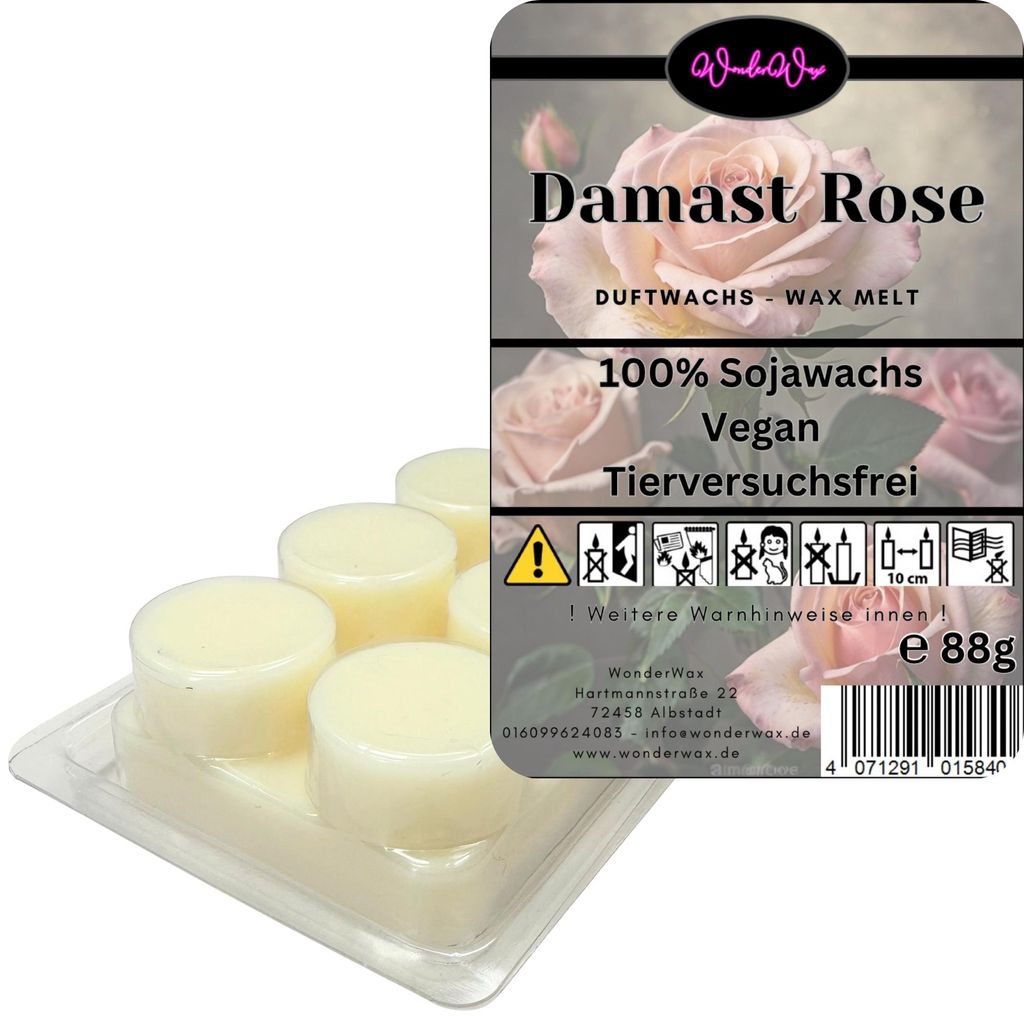 WonderWax Duftwachs Wax Melts für Duftlampe, 6 Kreise Duftmelt Wachsmelt Sojawachs Duftwachs Würfel für Raumdüfte, Wachs Duftöl Winter Indoor ...