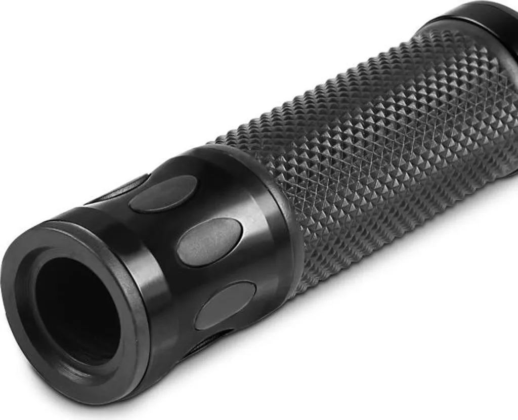 Poignées Motea 5X 22mm avec grip antidérapant noir pour guidon moto - 2