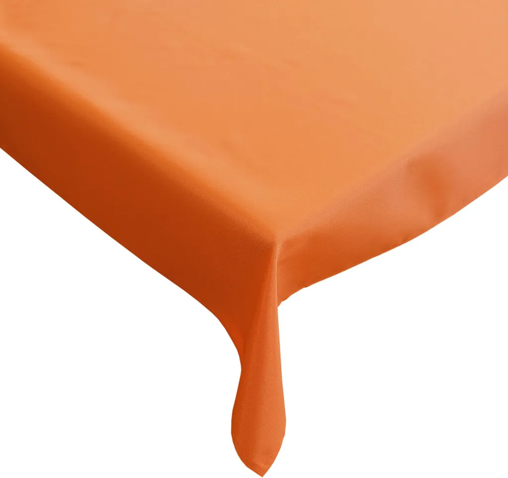 Tovaglia 130 x 250 cm per tavolo da cucina e da pranzo in arancione