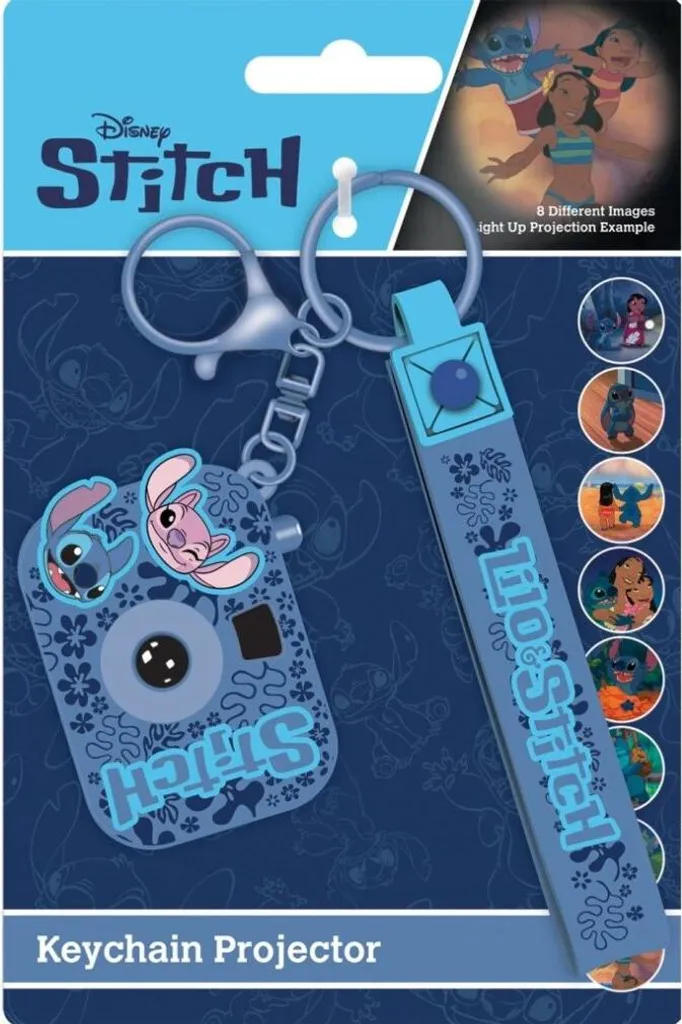 Proiettore Portachiavi Disney Stitch con 8 Immagini - Gadget Magico
