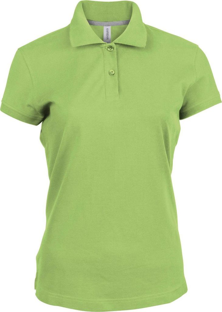 Kariban Baumwolle Classics-20.K242 Damen Piqué Polo Gr. S lime
