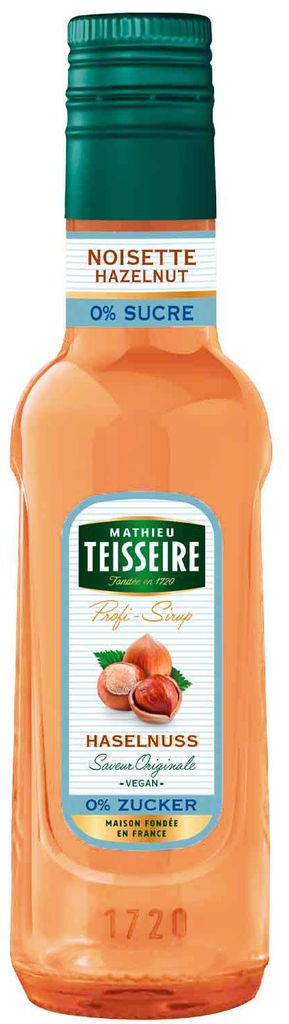 Teisseire Profi-Sirup 0% Zucker Haselnuss 250ml Produktbild 