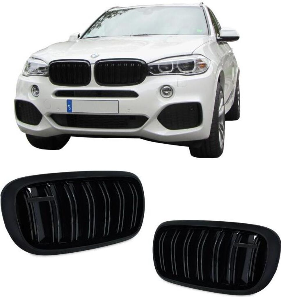 Sport Grill Kühlergrill Frontgrill passend FÜR BMW X5 F15 Produktbild 
