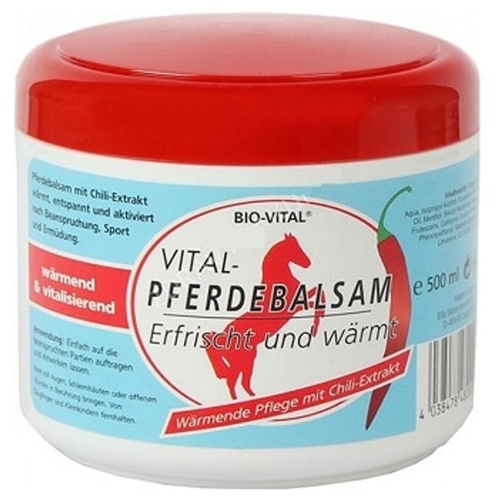 Bio-Vital Pferdebalsam 500ml WÄRMEND CHILI