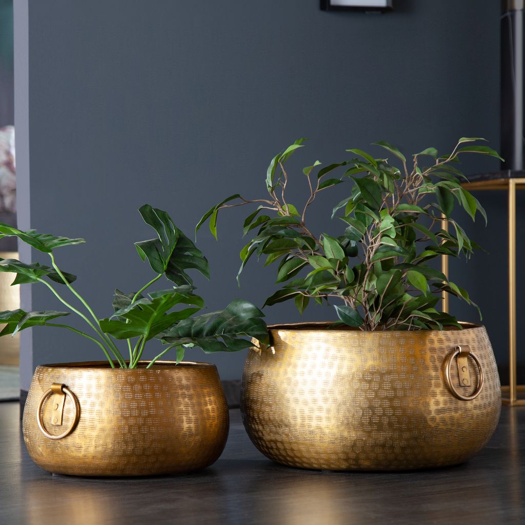 Handgefertigte Schalen 2er Set ORIENT gold im Produktbild 
