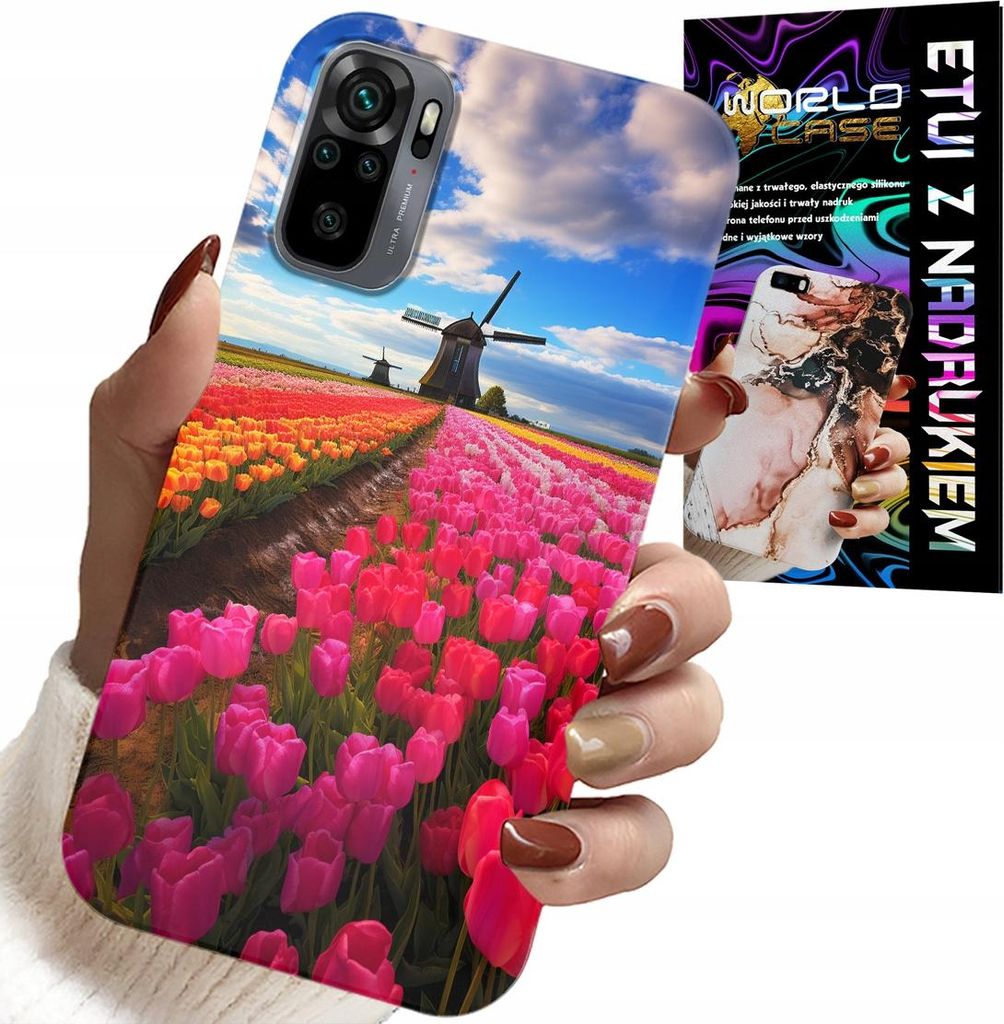 Etui Für Xiaomi Note 10 / 10S - Feld Von Bunten Tulpen, Tulpe, Etui