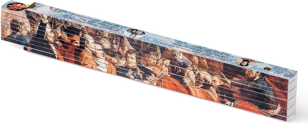 Metrie bedruckter Zollstock Geschenk | Napoleons Marschälle 1805
