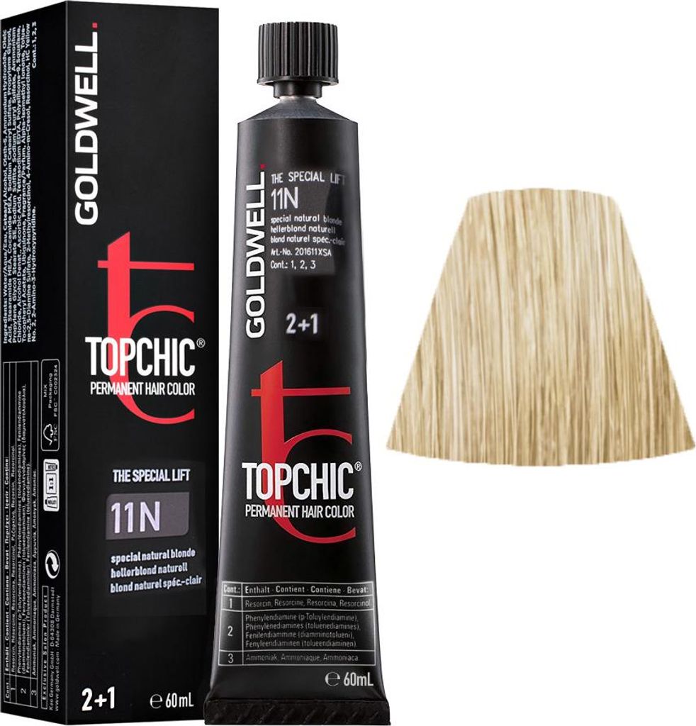 Goldwell Topchic Tube 11N Light Blonde-Natural 60ml - Immagine del prodotto 