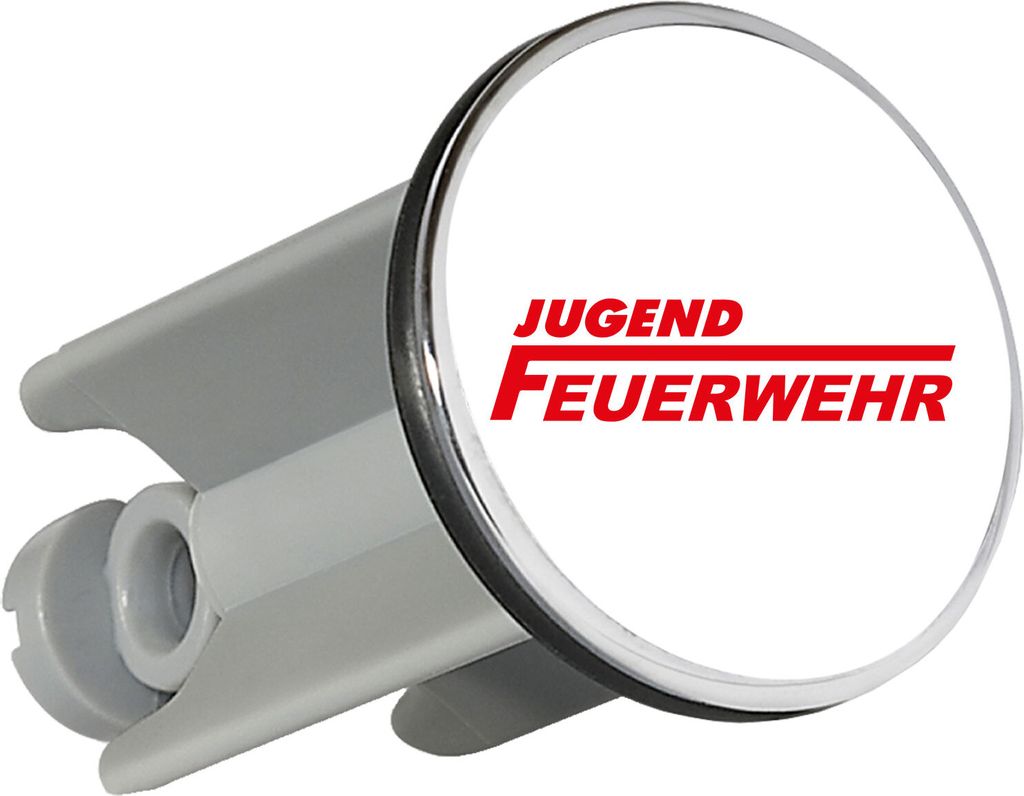 Huuraa Waschbeckenstöpsel Jugend Feuerwehr Schriftzug 4cm höhenverstellbar Abflussstopfen Geschenkidee