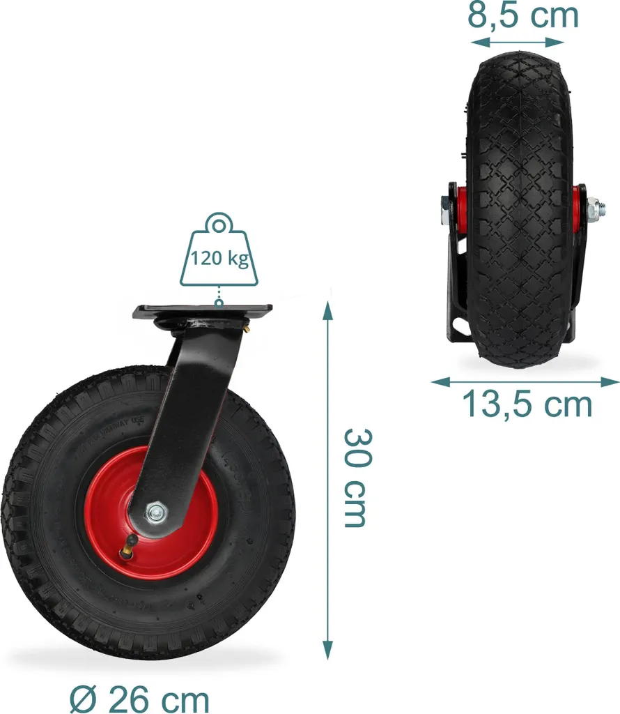 Roue de Remplacement Gonflable 3.00-4 pour Chariot : Stop aux Roues Bloquées
