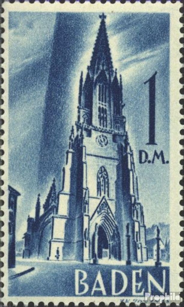 Briefmarken Franz. Zone-Baden 1948 Mi 27 gestempelt Freimarken