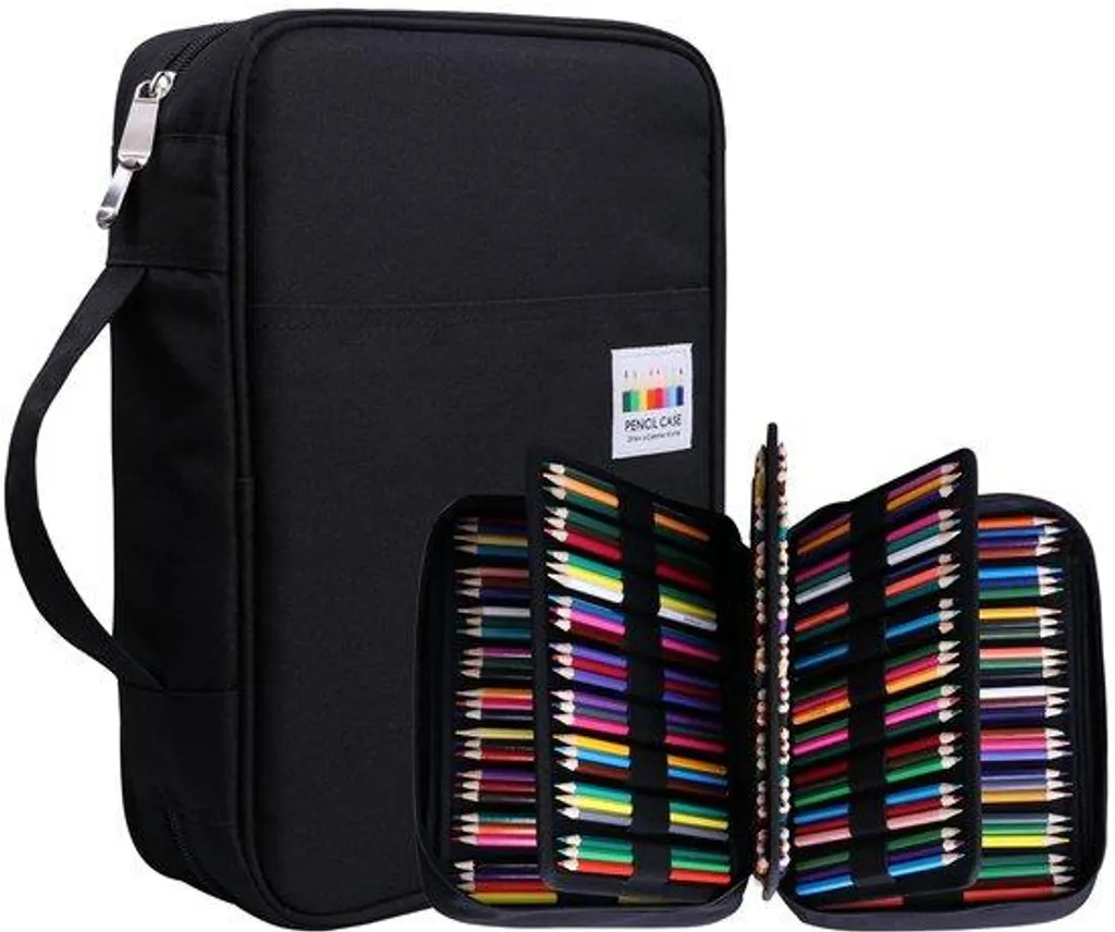Organisateur de Stylos 220 Places Noir Idéal pour Coloriage et Design