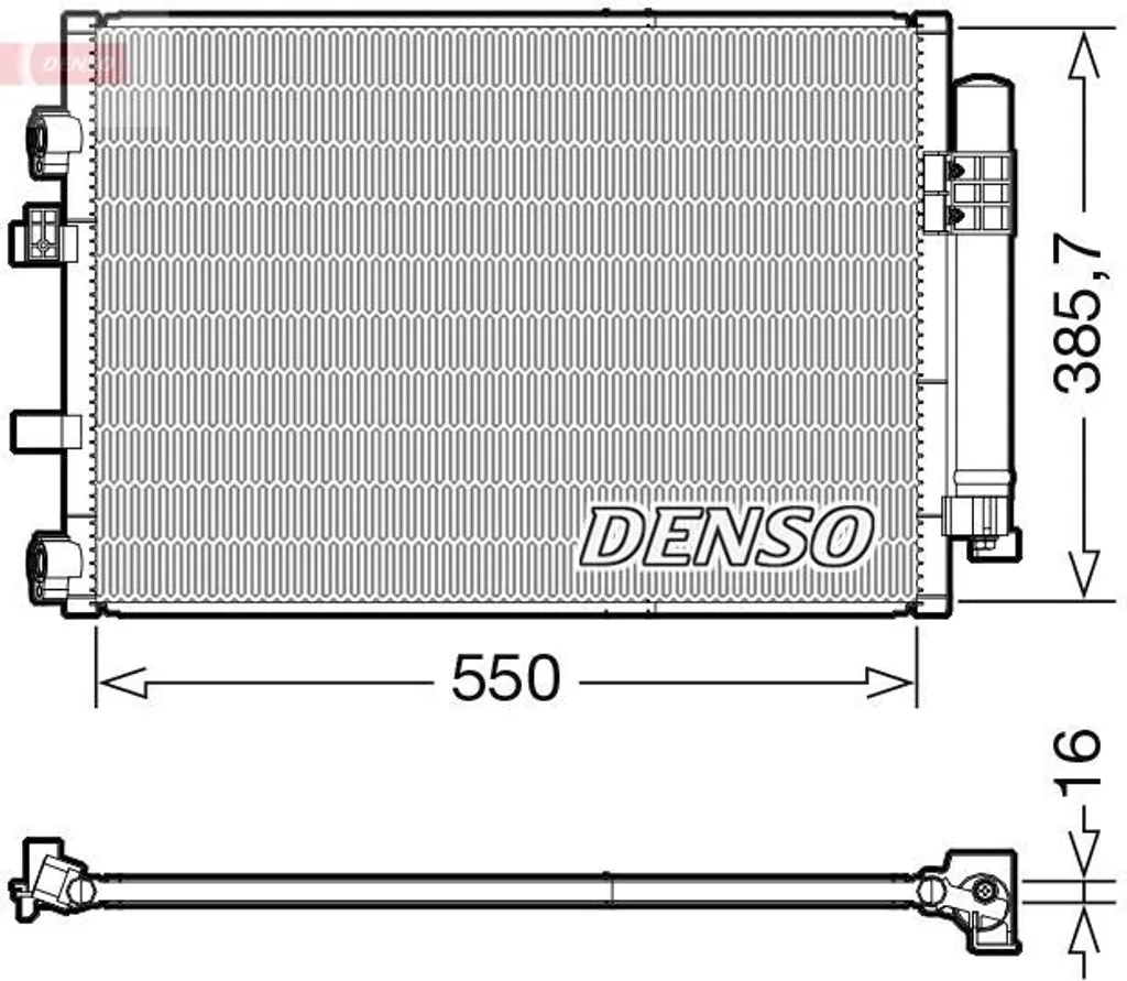 Condenseur Climatisation Ford C-Max 1.6 2.0 TDCi - Pièce OE 1684942