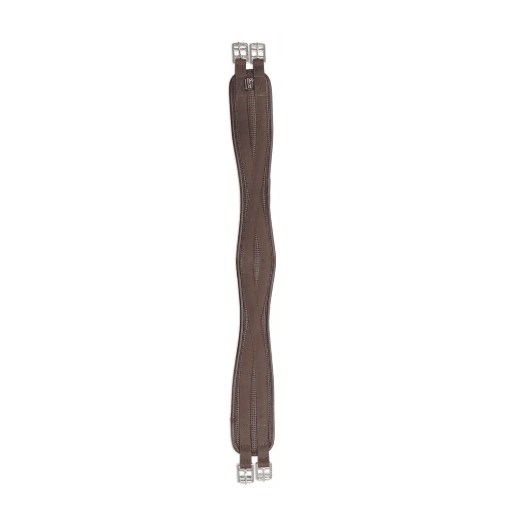 Shires Laisse de Selle Élastique ER158 Marron 40 pouces pour Cavalier - 2