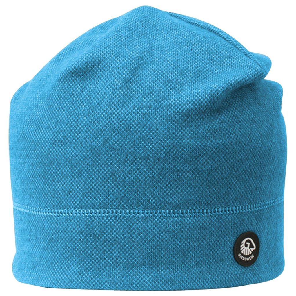 Giesswein Unisex Slouch Strickmütze Merinowolle Hohes Eis in blau