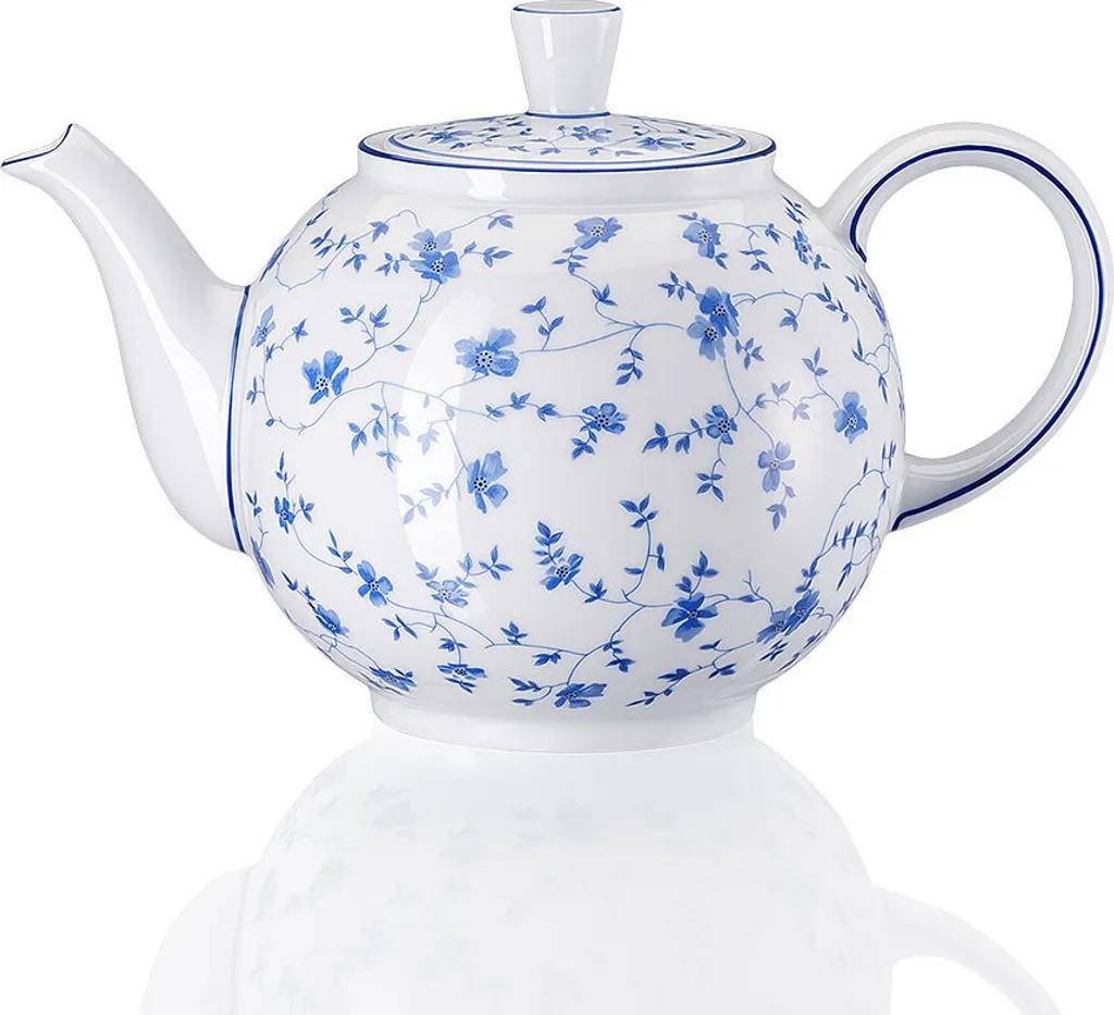 Teiera Arzberg Modulo 1382 Blaublüten 1,20L | Porcellana Tedesca d'Élite