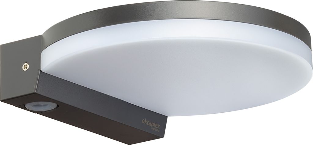 Oktaplex Wandlampe Außen IP65 3000K warmweiß 1300lm LED Produktbild 