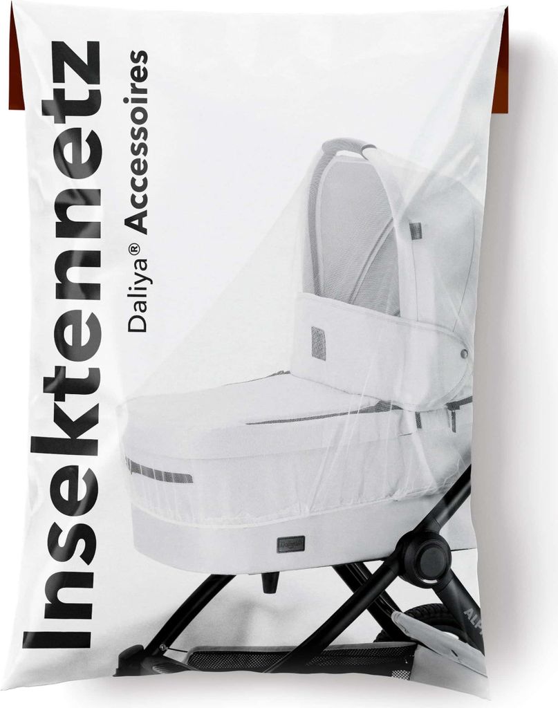 Daliya ALPINO Insektennetz – Universeller Mückenschutz für Kinderwagen und Buggys, Moskitoschutz, Feinmaschiges Netz, Baby Insektenschutz