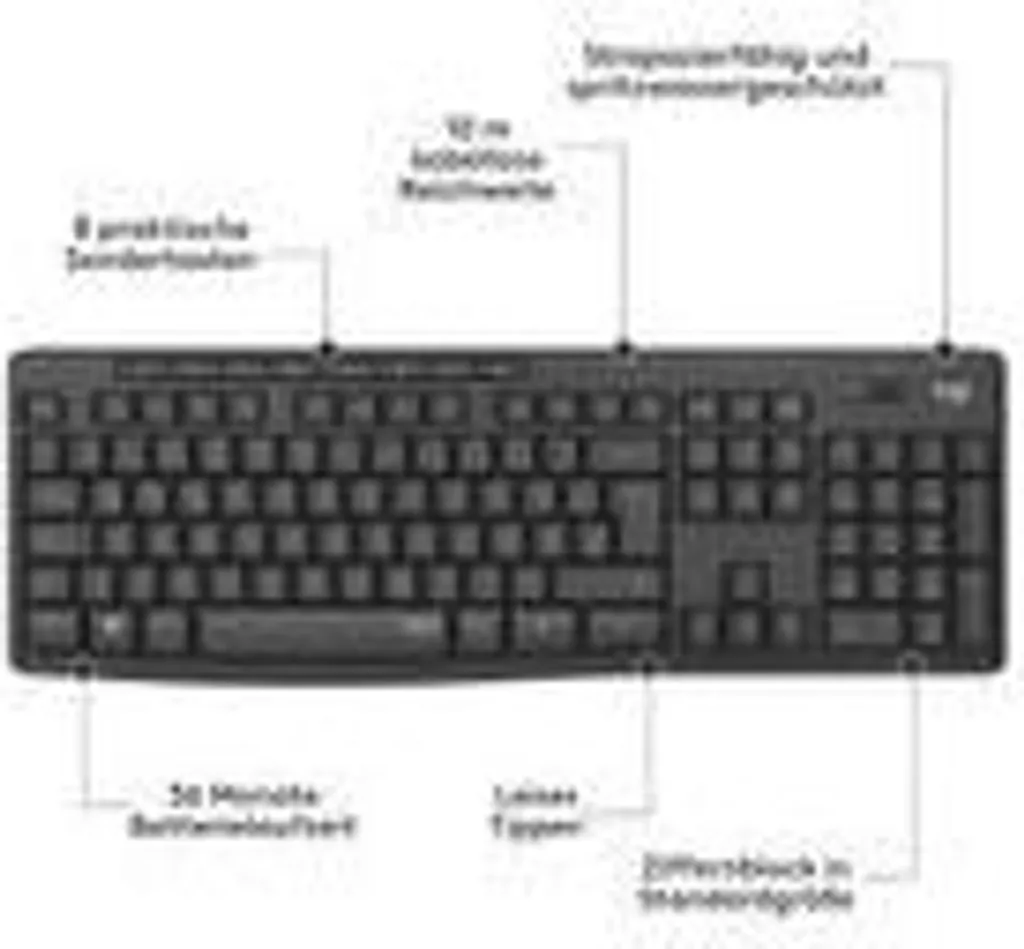 Logitech MK295 Silent ensemble clavier et souris sans fil graphite - 50